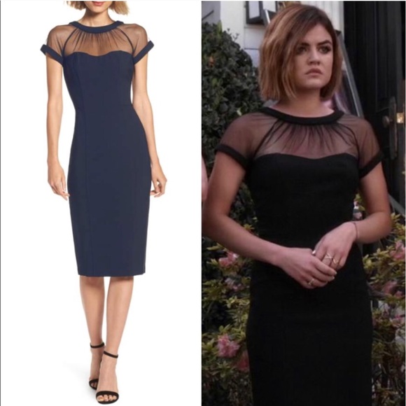 Maggy london illusion yoke dress Clearance